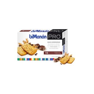 Bimanán Pro Biscoitos de Cereais com Nuggets de Chocolate 16 Units