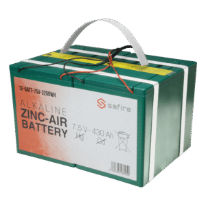 Bateria de zinco-ar - SF-BATT-75V-3200WH
