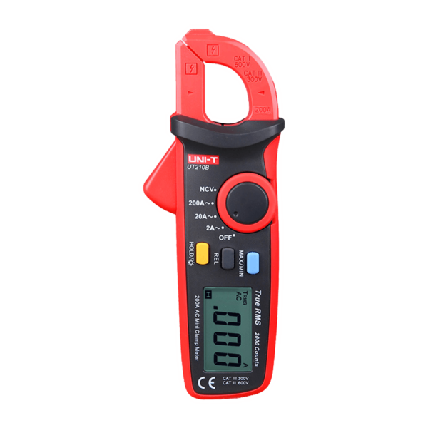 UNI-T Mini pinça amperimétrica CAT II 600V/ CAT III 300V - UT210B
