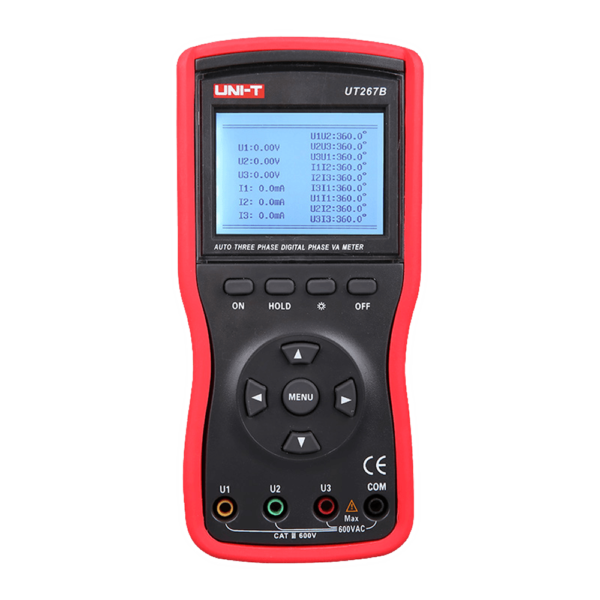 UNI-T Pinça amperimétrica de trifásica CAT II 600V/ CAT III 300V - UT267B