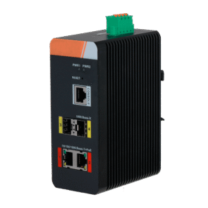 X-Security Switch Industrial administrável 2 Portas PoE RJ45 Gigabit + 2 Portas Gigabit SFP - XS-SWI0402HIPOE-MGF-120-DIN