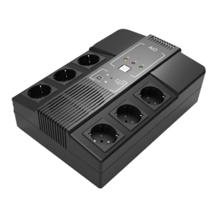 UPS monofásica line-interactive Potencia 600VA/360W - UPS600VA-6
