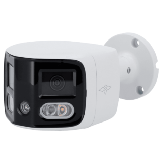 X-Security Camara IP Bullet Gama PRO WizSense -Dual 1/2.7" Progressive CMOS 8 Mpíxel  2 Lentes de 2.8 mm - XS-IPB180A-8U-PAN-TIOC