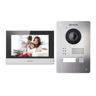 Hikvision Kit de videoporteiro Tecnologia 2 fios - DS-KIS703Y-P