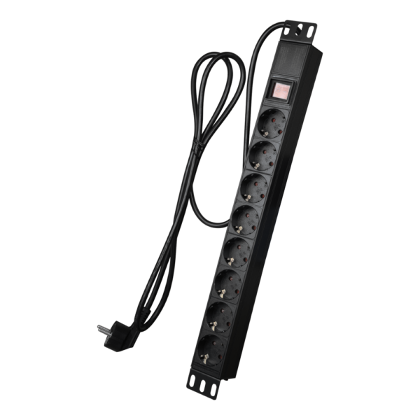 Tomada de corrente múltipla Formato rack 8 saídas - PDU-8P1U-SWITCH
