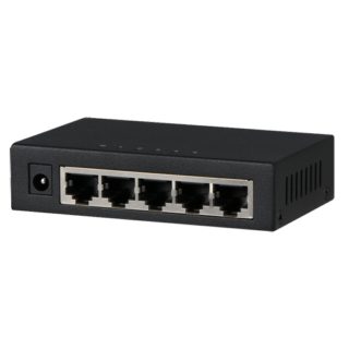 Switch de mesa 5 portos RJ45 10/100/1000 Mbps Gigabit - PFS3005-5GT