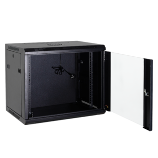 Armário rack para instalação em parede. Capacidade para 4U rack de 19" - RACK-4U