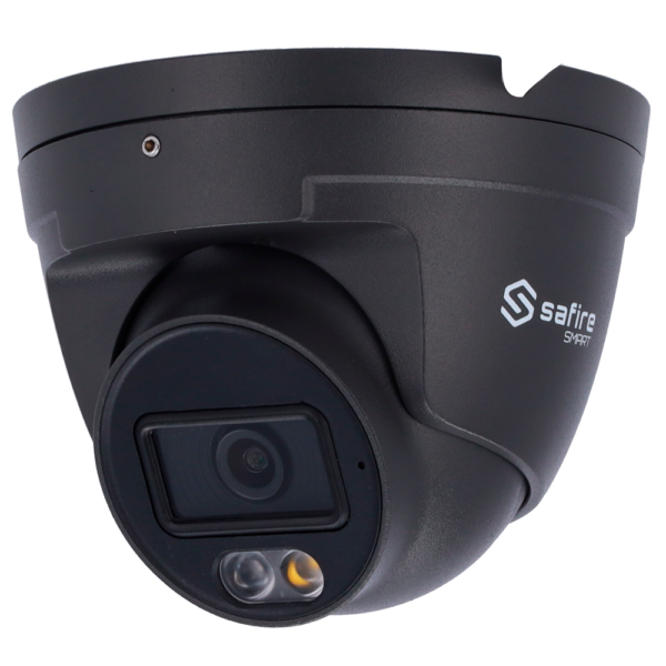 Safire Smart Gama E1 com IA Câmara IP Turret 1/3" Progressive Scan CMOS 4 Mpixel Lente 2.8 mm - SF-IPT020A-4E1-DL-GREY