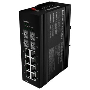 Switch de Desktop Gerenciável 6 Portas RJ45 Gigabit PoE+ - SW1208HIPOE-MGF-240-DIN