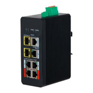 Switch PoE X-Security Carril DIN - XS-SWI0704HIPOE-MGF-120-DIN