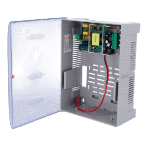 Fonte de alimentação Entrada AC 100-240V Saída DC 12.5-13.8 V Bateria auxiliar de 17AhAC-12DC5A-BAT17AH-P