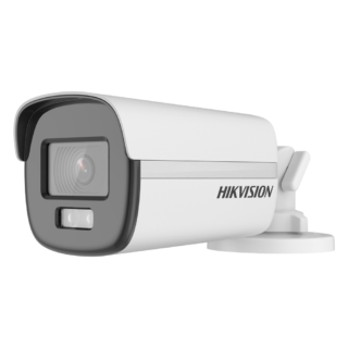 Hikvision Gama VALUE Bullet HDTVI, HDCVI, AHD e CVBS HD 1080p Saída 4 em 1 Lente 2.8 mm - DS-2CE12DF0T-LFS(2.8mm)