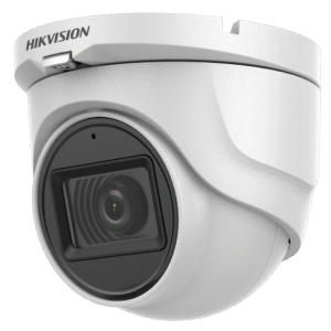 Hikvision Gama CORE Câmara Turret HDTVI, HDCVI, AHD e CVBS CMOS 5 Mpíxel Saída 4 em 1 Lente 3.6 mmDS-2CE76H0T-ITMFS(3.6mm)
