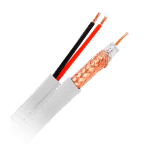 Bobine de cabo 100 m Combinado: RG59 e 2 cabos de alimentação SIAMES - RG59P-100B-SIAM