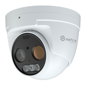 Safire Smart Gama térmica Câmara Térmica Turret Dual IP Sensor térmico 256x192 Vox Lente 7 mm - SF-IPTT256A-7D5