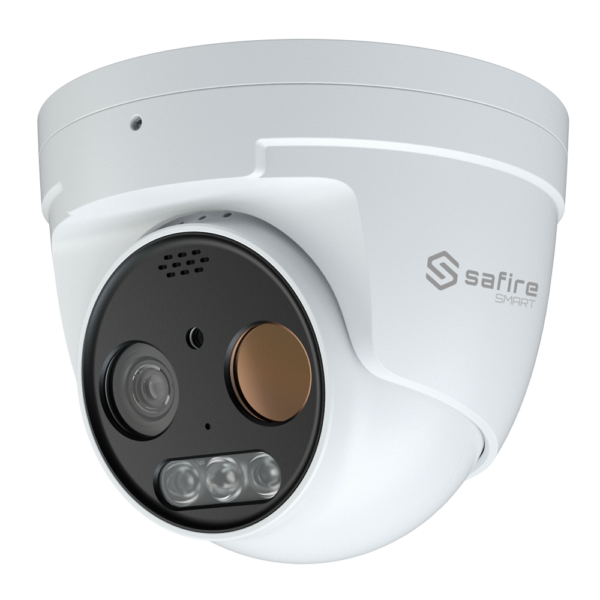 Safire Smart Gama térmica Câmara Térmica Turret Dual IP Sensor térmico 256x192 Vox Lente 7 mm - SF-IPTT256A-7D5