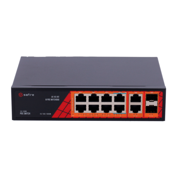 Switch de mesa 8 Portas - SF-SW1208HIPOE-GF-120