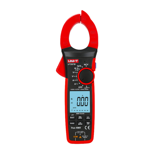 UNI-T Pinça amperimétrica CAT III 1000V/ CAT IV 600V - UT207B