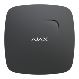 Ajax Detector de Fumo e Sensor de Temperatura sem Fios Preto - AJ-FIREPROTECT-B