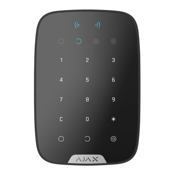 Ajax Teclado de Segurança Independente Wireless c/ Leitor Preto - AJ-KEYPADPLUS-B