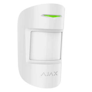 Ajax Detector Volumétrico Pir Dupla Tecnologia Com Detecção De Animais Domésticos - AJ-MOTIONPROTECTPLUS-W