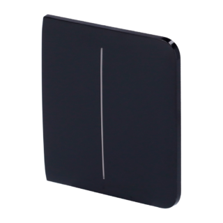 Ajax Painel tactil lateral para um interruptor de luz duplo (AJ-LIGHTCORE-2G) - AJ-SIDEBUTTON-2G-B
