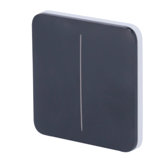 Ajax Painel táctil lateral para interruptor de luz simples (AJ-LIGHTCORE-1G) ou comutável (AJ-LIGHTCORE-2W) - AJ-SOLOBUTTON-2G-GRA