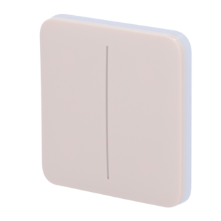 Ajax Painel táctil para interruptor de luz dupla - AJ-SOLOBUTTON-2G-IVO