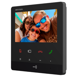 Hikvision Ecrã tátil TFT para 4.3" sistema de vídeo porteiro - DS-KH6110-WE1