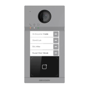 Hikvision Videoporteiro IP com câmara 2 Mpx para 4 apartamentos - DS-KV8413-WME1(C)/Flush