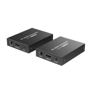 Par de extensores (TX e RX) de sinal HDMI via cabo de rede - HDMI-EXT-4K30