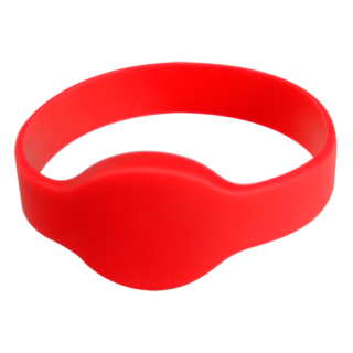 Pulseira de proximidade por radiofrequência Silicone cor vermelha - RFID-BAND-R