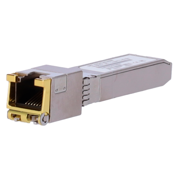 Módulo de transcetor SFP+ em RJ45 Velocidades suportadas 2.5G/5G/10G - SFP-10G-RJ45-80M