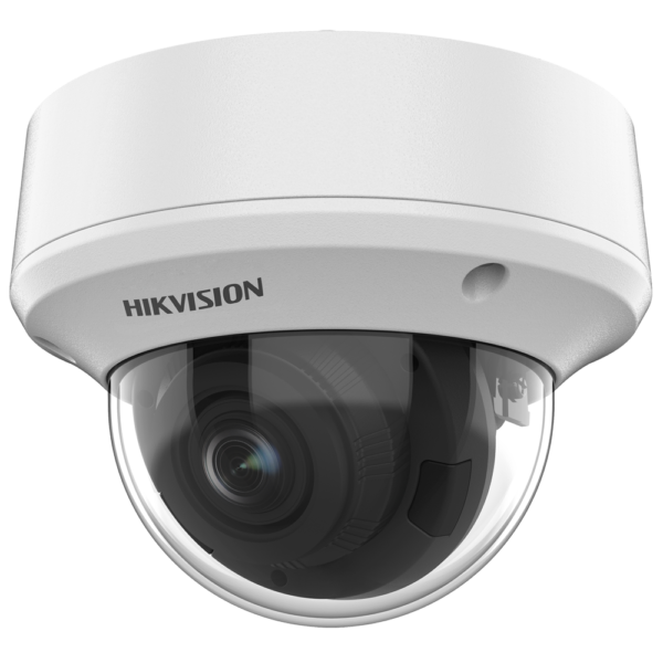 Hikvision Gama VALUE Câmara Dome HDTVI, HDCVI, AHD e CVBS 8 Mpíxel Saída 4 em 1 Lente varifocal motorizada 2.7~13.5 mm - DS-2CE5AU1T-AVPIT3ZF(2.7-13.5mm)