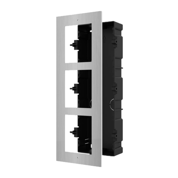 Hikvision Suporte de encastrar para videoporteiro 3 módulos - DS-KD-ACF3/S