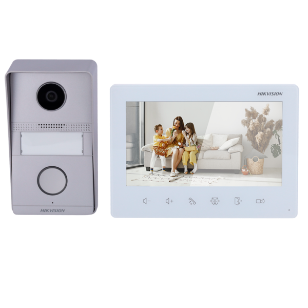 Hikvision Kit de videoporteiro Tecnologia 2 fios analógicos - DS-KIS101-P/Surface