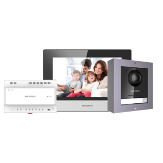 Hikvision Kit de videoporteiro Tecnologia 2 fios - DS-KIS702Y