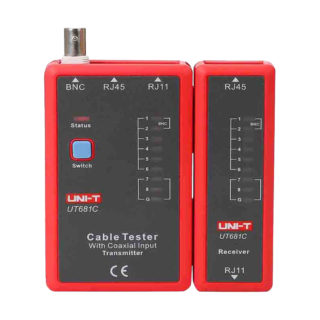 UNI-T Medidor de cabos Verificação do estado dos cabos RJ45/RJ11/BNC - UT681C