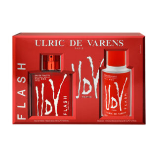 Ulric De Varens Flash Eau De Toilette Spray 100ml Set 2 Pieces