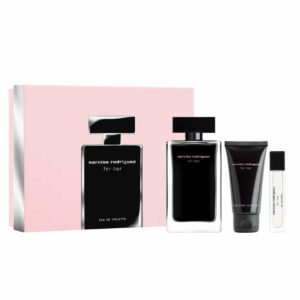 Narciso Rodriguez For Her Eau de Toilette spray 100 ml + Loção corporal 50 ml + Eau de Toilette spray 10 ml
