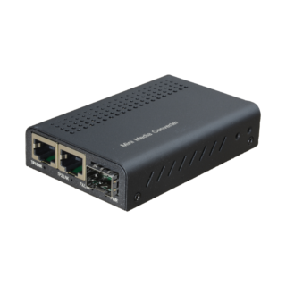 Conversor de mídia 2x Ethernet RJ45 - MC2GE-SFP