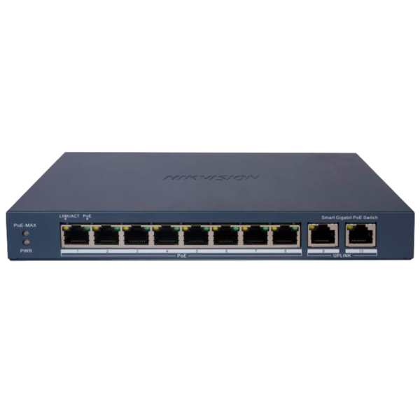 Hikvision Switch de mesa PoE gerenciável 8 portas PoE - DS-3E1510P-EIV2