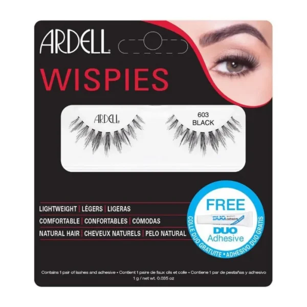Ardell Wispies Lashes 603 Black Set 2 Pieces - Image 2