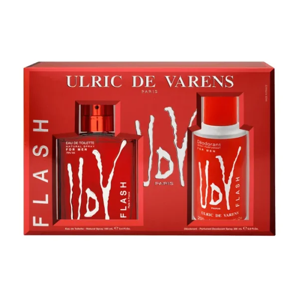 Ulric De Varens Flash Eau De Toilette Spray 100ml Set 2 Pieces - Image 2