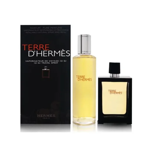 Terre D'hermes Eau De Perfume Spray Refillable 30ml Set 2 Pieces - Image 2