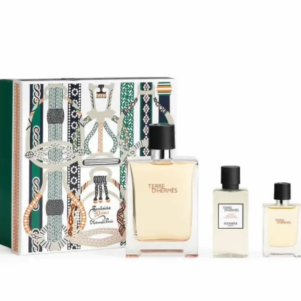 Hermes Terre D'Hermès Man Eau de Toilette 100ml + Eau de Toilette 12,5ml + Loção After Shave 40ml - Image 2