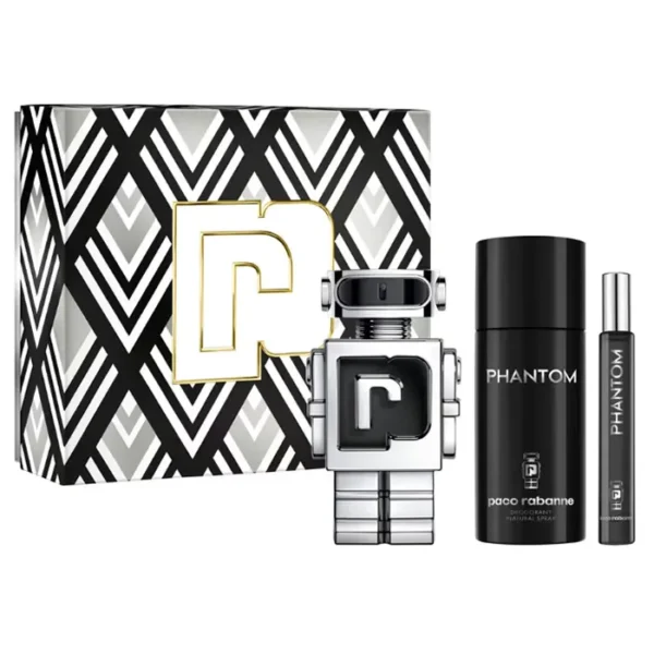 Paco Rabanne Phantom Eau de Toilette Spray 100ml Set 3 Pieces - Image 2