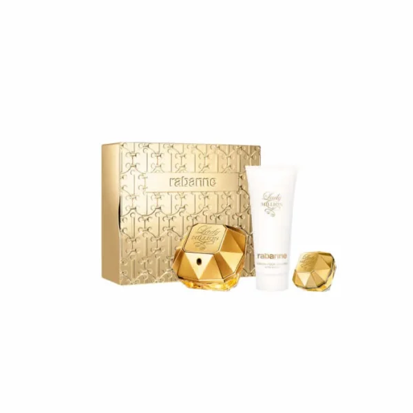 Paco Rabanne Lady Million Eau De Perfume Spray 80ml Set 3 Pieces - Image 2
