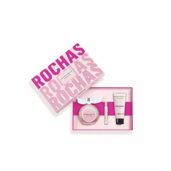 Rochas Mademoiselle - Eau De Parfum Spray 90ml + Eau De Parfum Spray 7.5ml + Body Lotion 100ml - Image 2