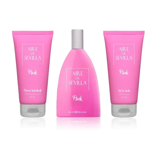 Aire de Sevilla Pink Eau De Toilette Spray 150ml Set 3 Pieces - Image 2